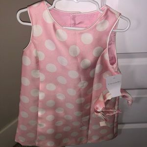 Pink and white Tahari girls dress